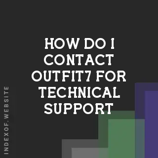 How do I contact Outfit7 for technical support? Banners